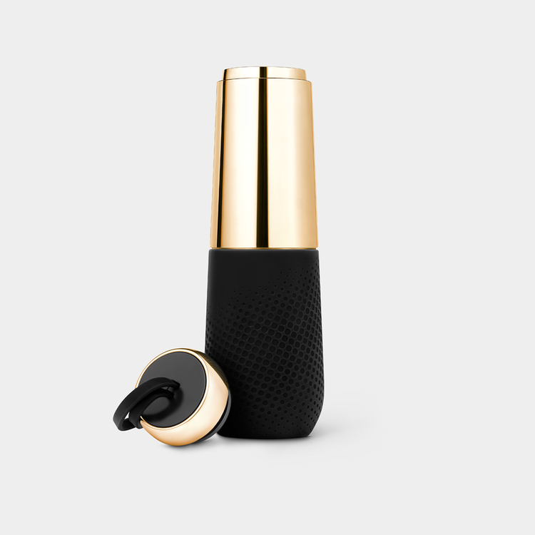 17Oz Bottle with Stainless Steel Top and Textured Base