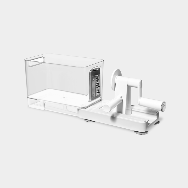 Four Blade Vegetable Spiralizer with Cutting Board and Container