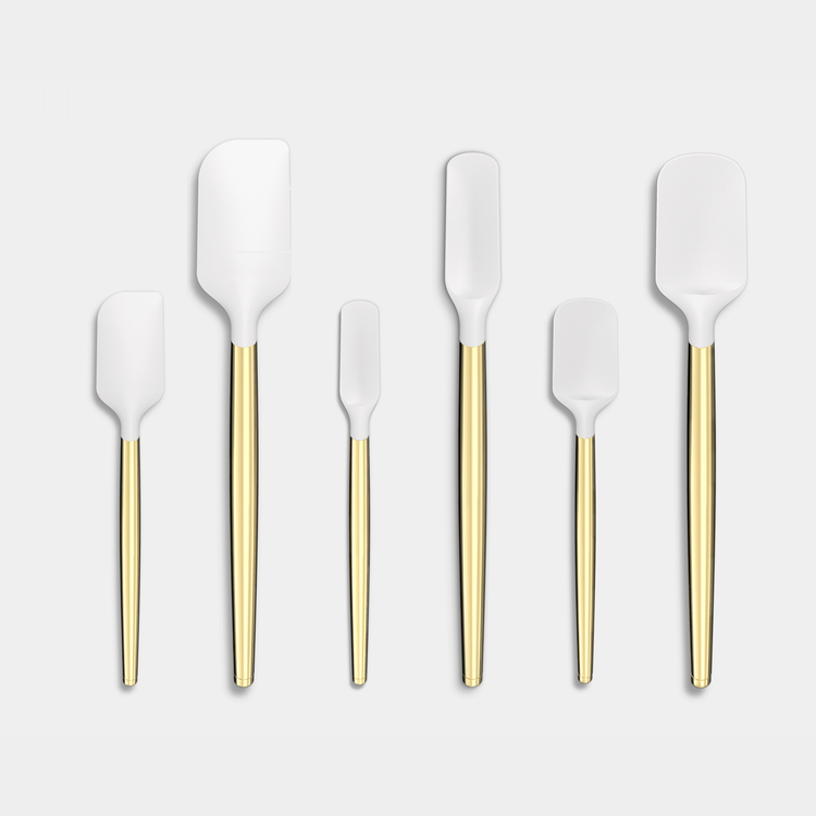 Metal Handle Silicone Spatulas (6 Piece Set)