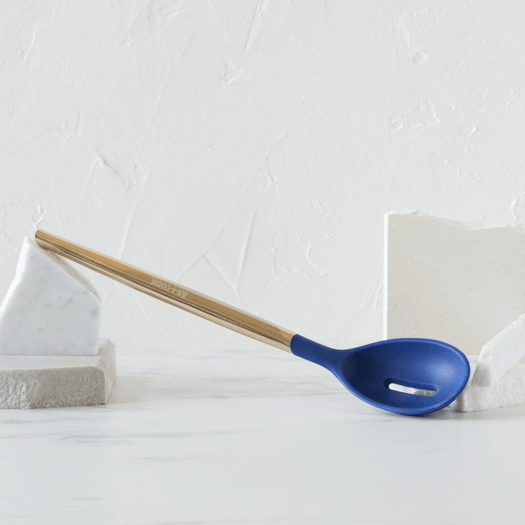 Stainless Steel & Silicone Utensils - Slotted Spoon