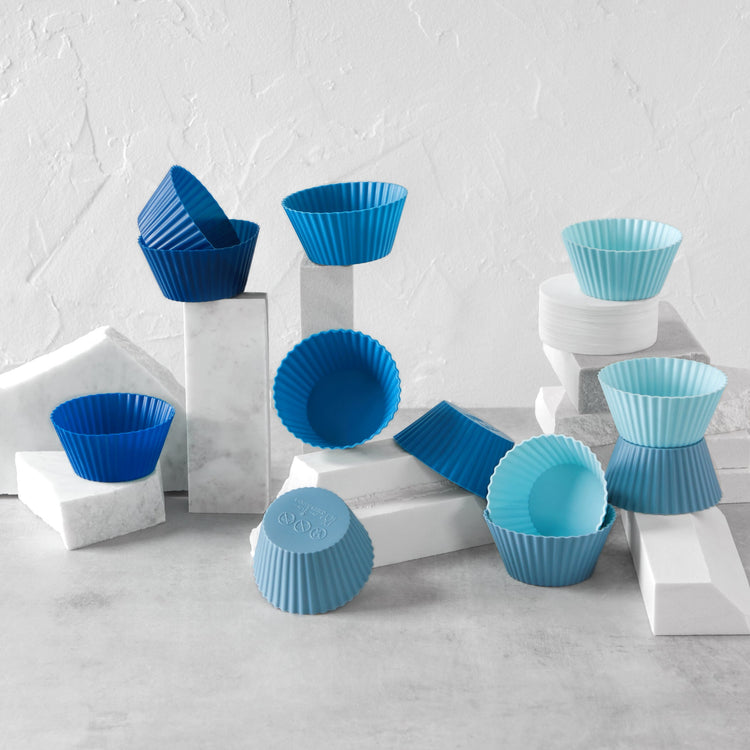 Muffin Pan with Removable Silicone Cupcake Liners (7 Piece Set)