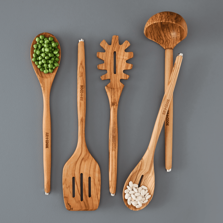 Olive Wood Utensils (Set of 5)