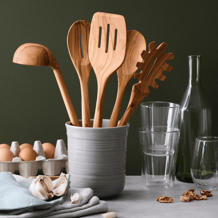 Olive Wood Utensils (Set of 5)