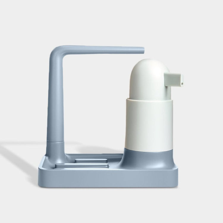 Liquid Detergent Dispenser with Dishcloth Rack