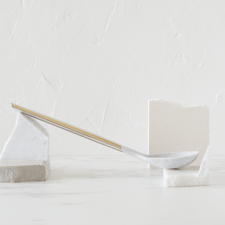 Stainless Steel & Silicone Utensils - Slotted Spoon