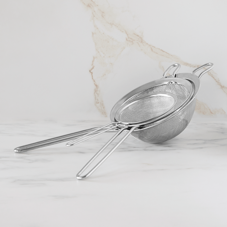 Stainless Steel Strainers (Set of 3)