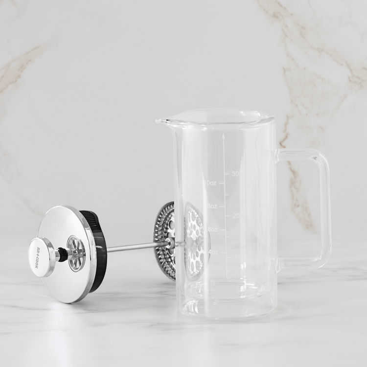 Two Serving Double Wall Glass French Press (350 ml)