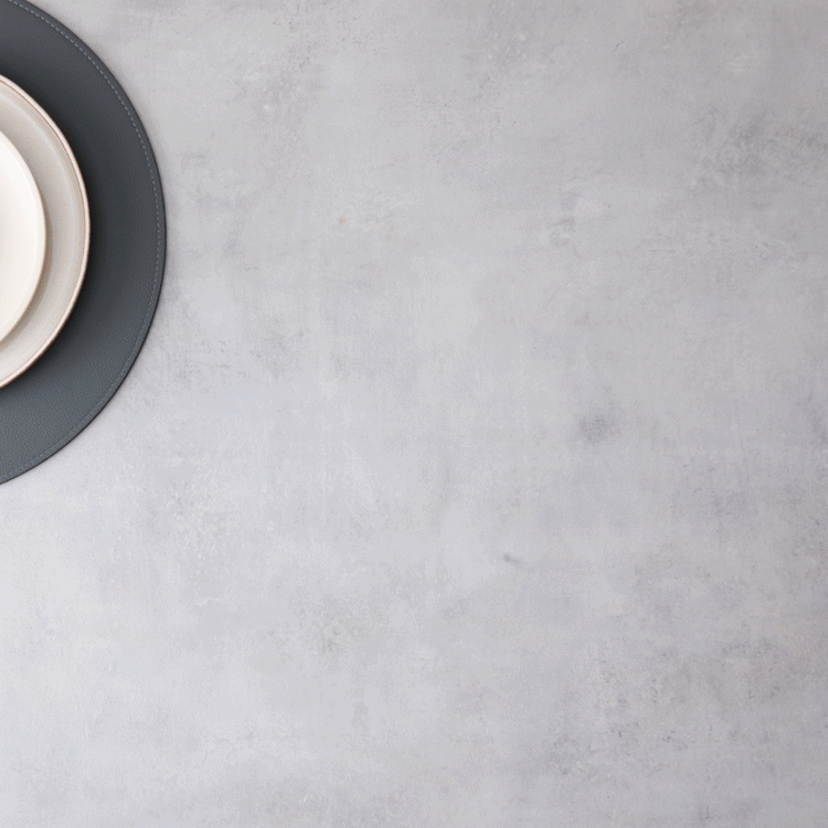 Vegan Leather Hardcover Placemats Solid Color (Set of 4)