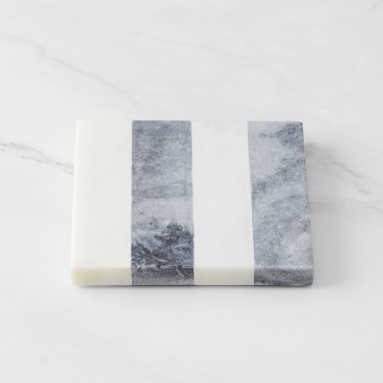 Striped Marble Coasters (Set of 4)