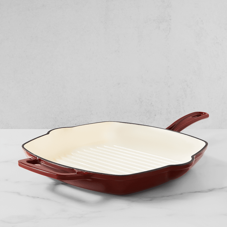 Enameled Cast Iron Grill Pan