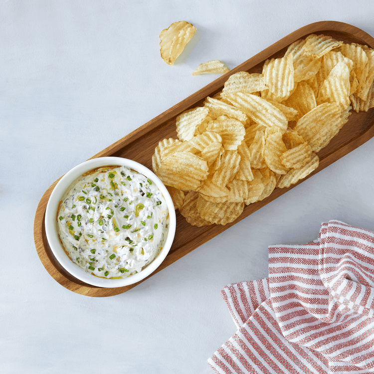 Acacia Wood Platter & Ceramic Bowl (2 Piece Set)