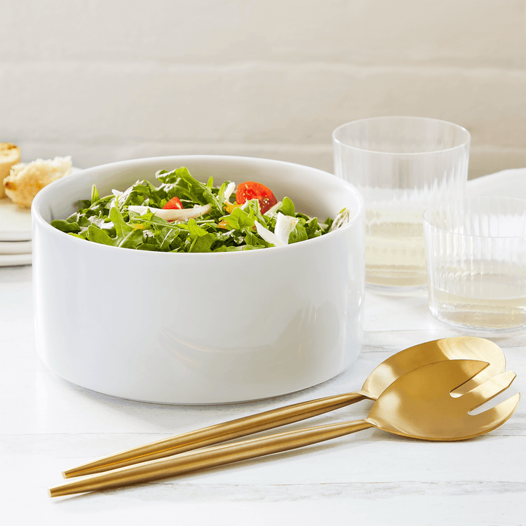 Glossy Stonware Serving Bowl