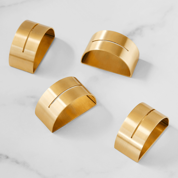 Half Moon Napkin Rings (4 Piece Set)