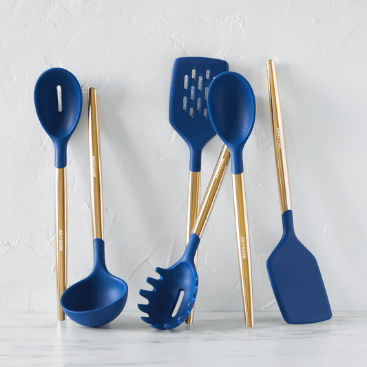 Stainless Steel & Silicone Utensils (6 Piece Set)