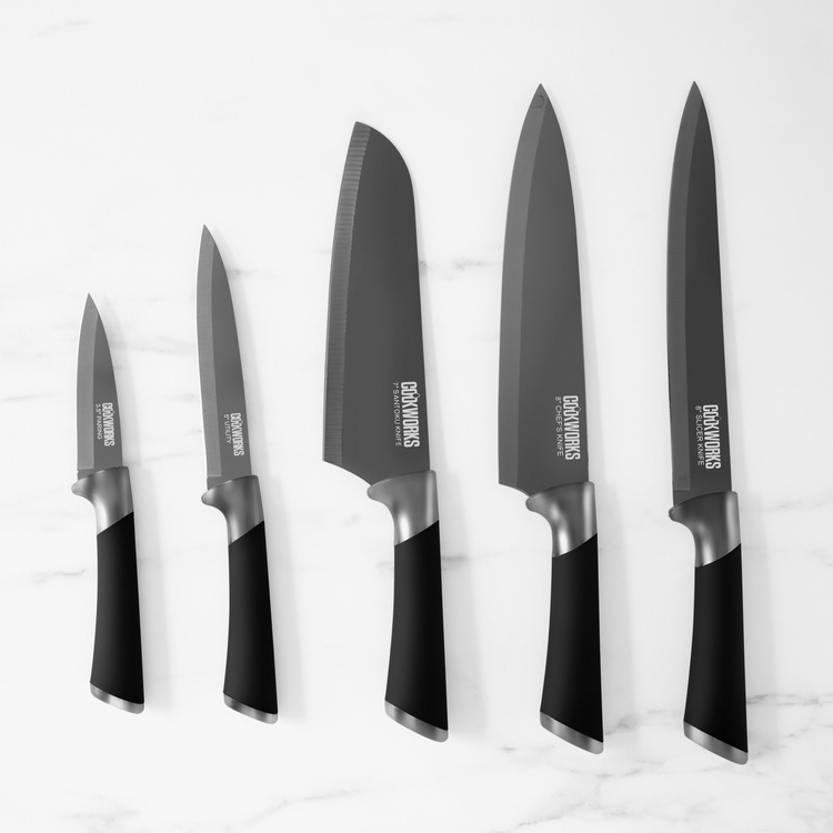 Gun metal Knives (10 Piece Set)