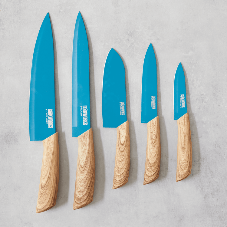 Wood Handle Knives (10 Piece Set)