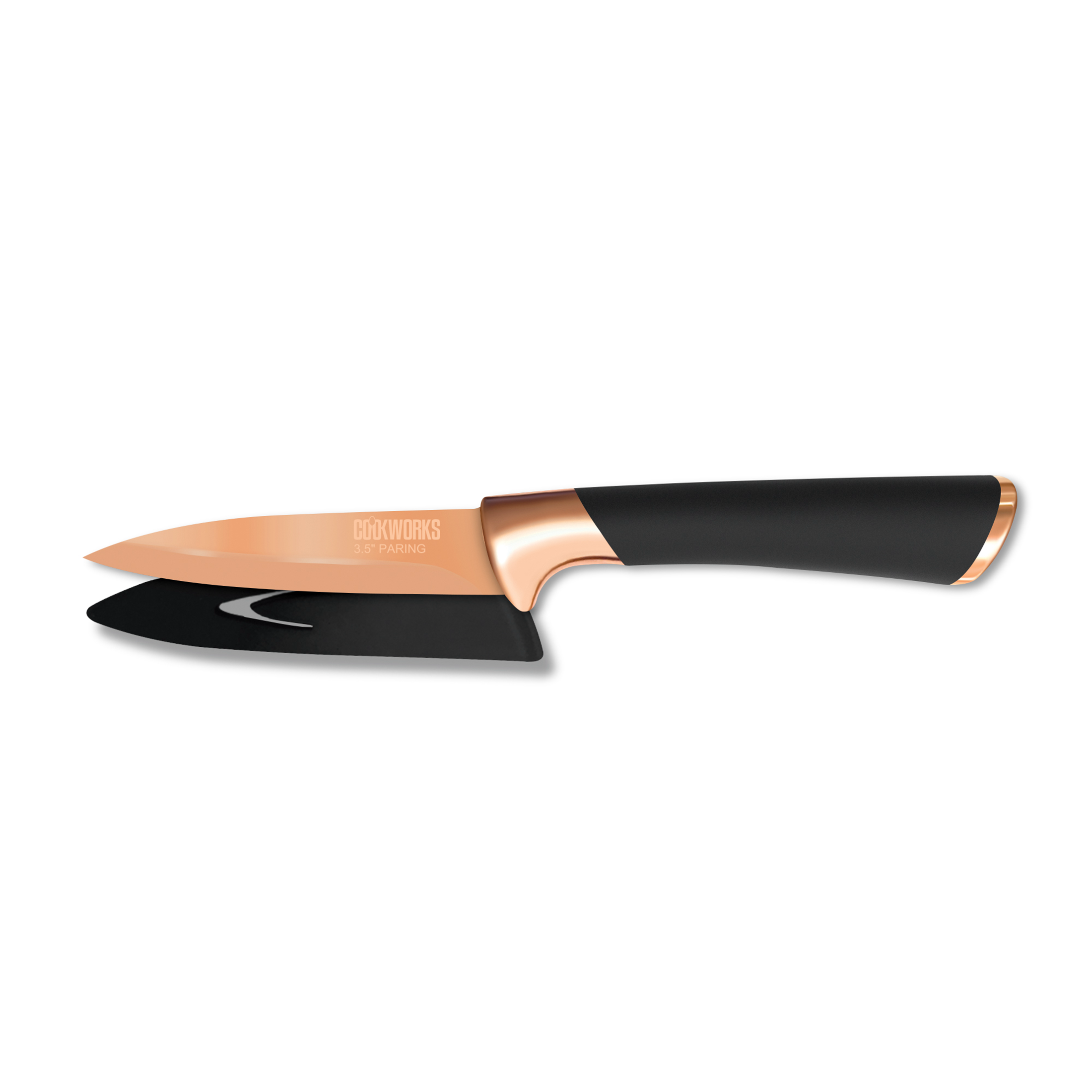 Tomodachi Chef Knife Set Kitchen Knives Complete Copper Set With Guards