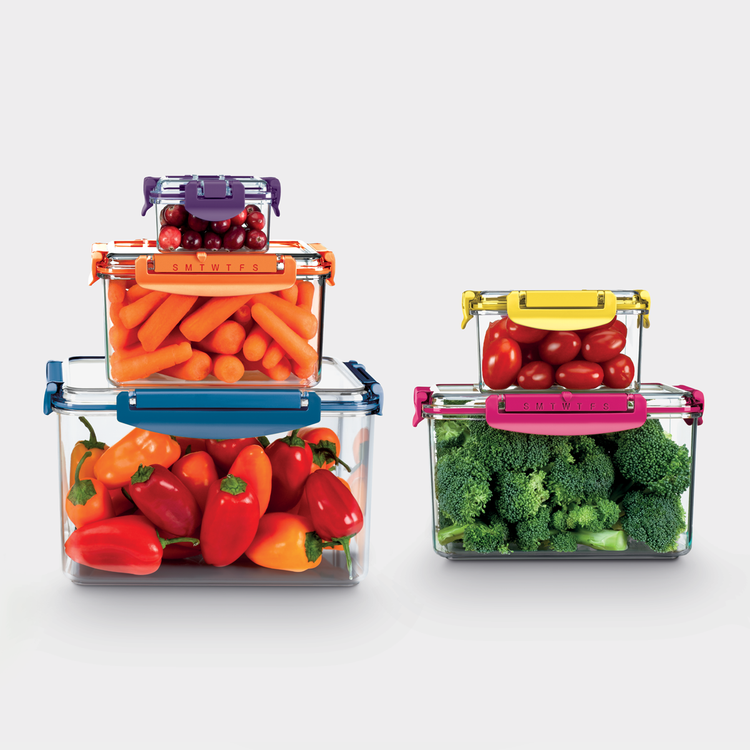 Tritan™ Meal Prep Containers with Date Indicating Lids (10 Piece Set)