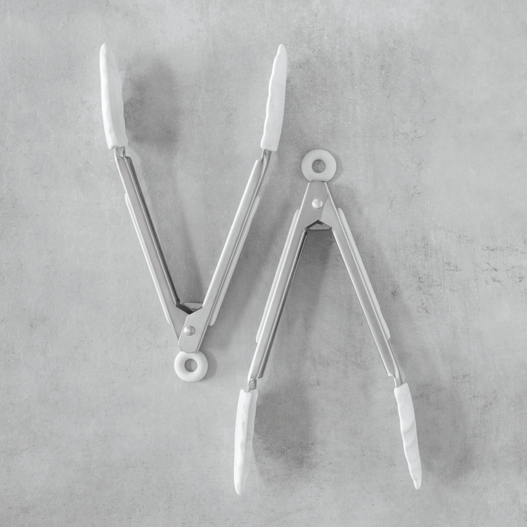 7” Marbled Tongs (2 Piece Set)