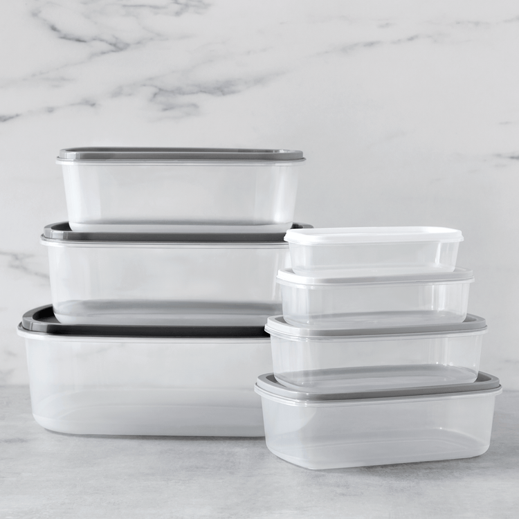 Ombre Rectangle Storage Containers (14 Piece Set)
