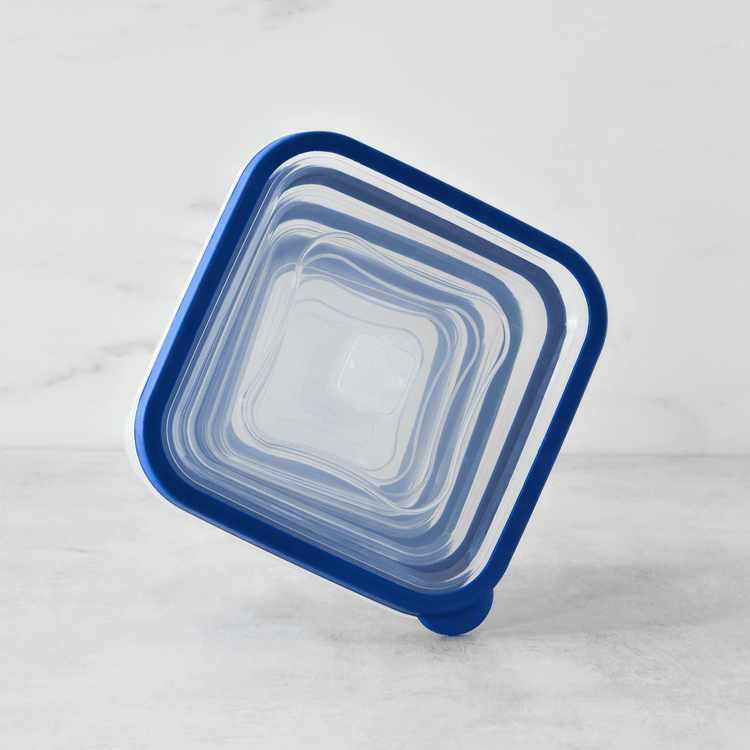 Square Plastic Containers with Vent (10 Piece Set)