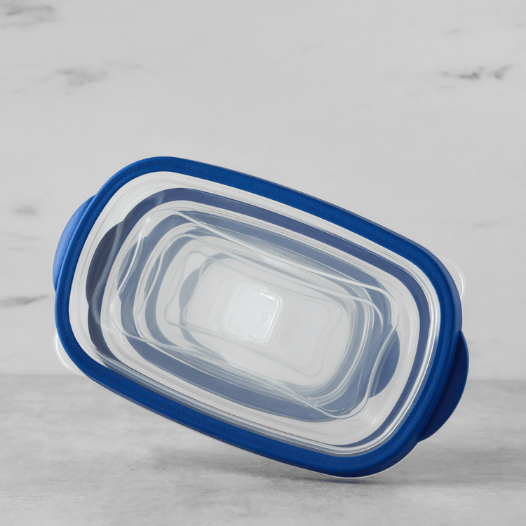 Rectangular Plastic Containers with Vent ( 10 Piece Set)