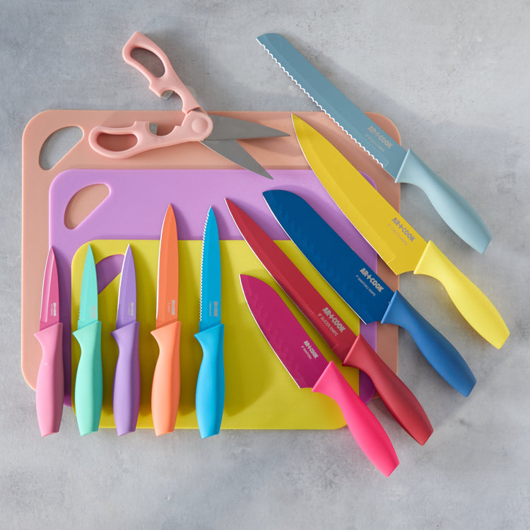 Cutlery Set with Cutting Board (25 Piece Set)