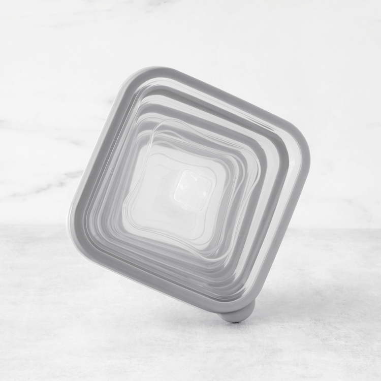 Square Plastic Containers with Vent (10 Piece Set)