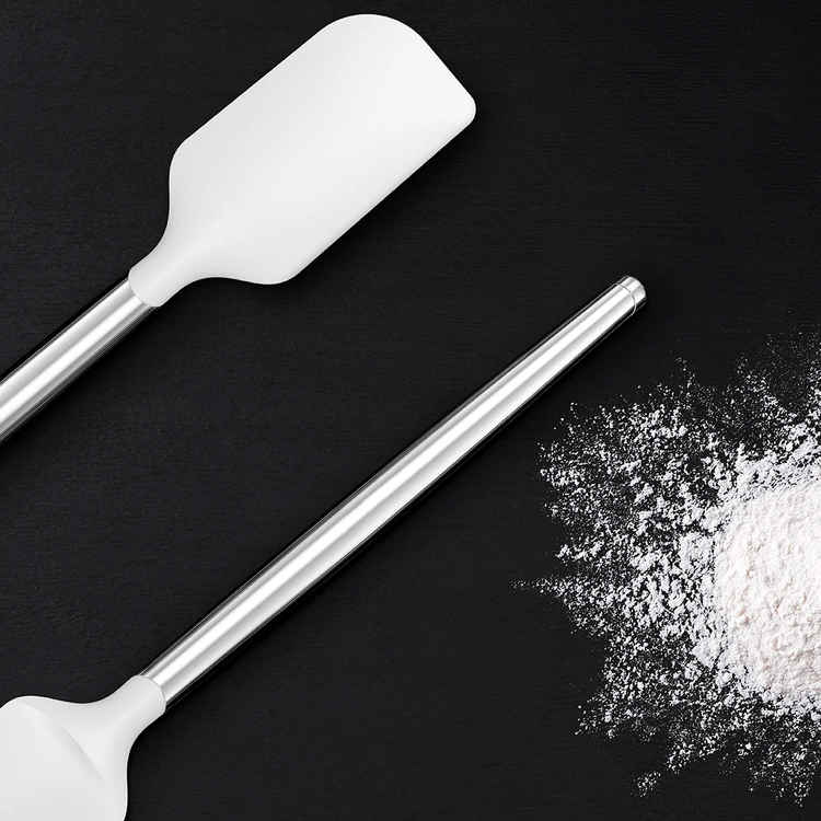 Metal Handle Silicone Spatulas - Small (3 Piece Set)