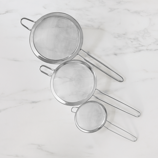 Stainless Steel Strainers (Set of 3)
