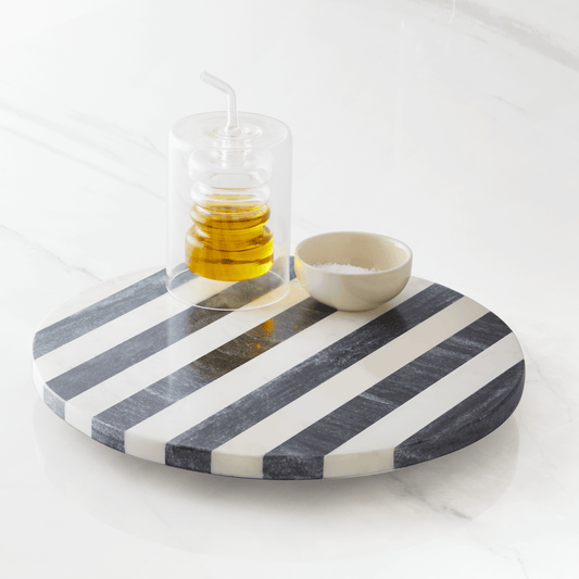 Striped Marble Lazy Susan