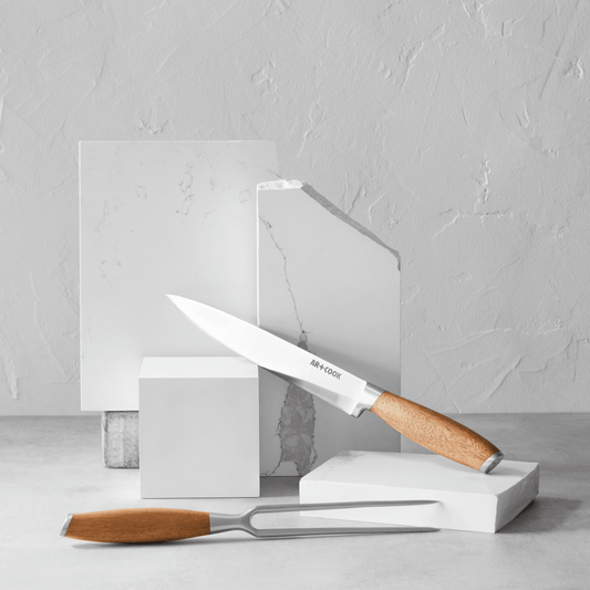 Art+Cook Marble Knife Block set - 8 piece assortment