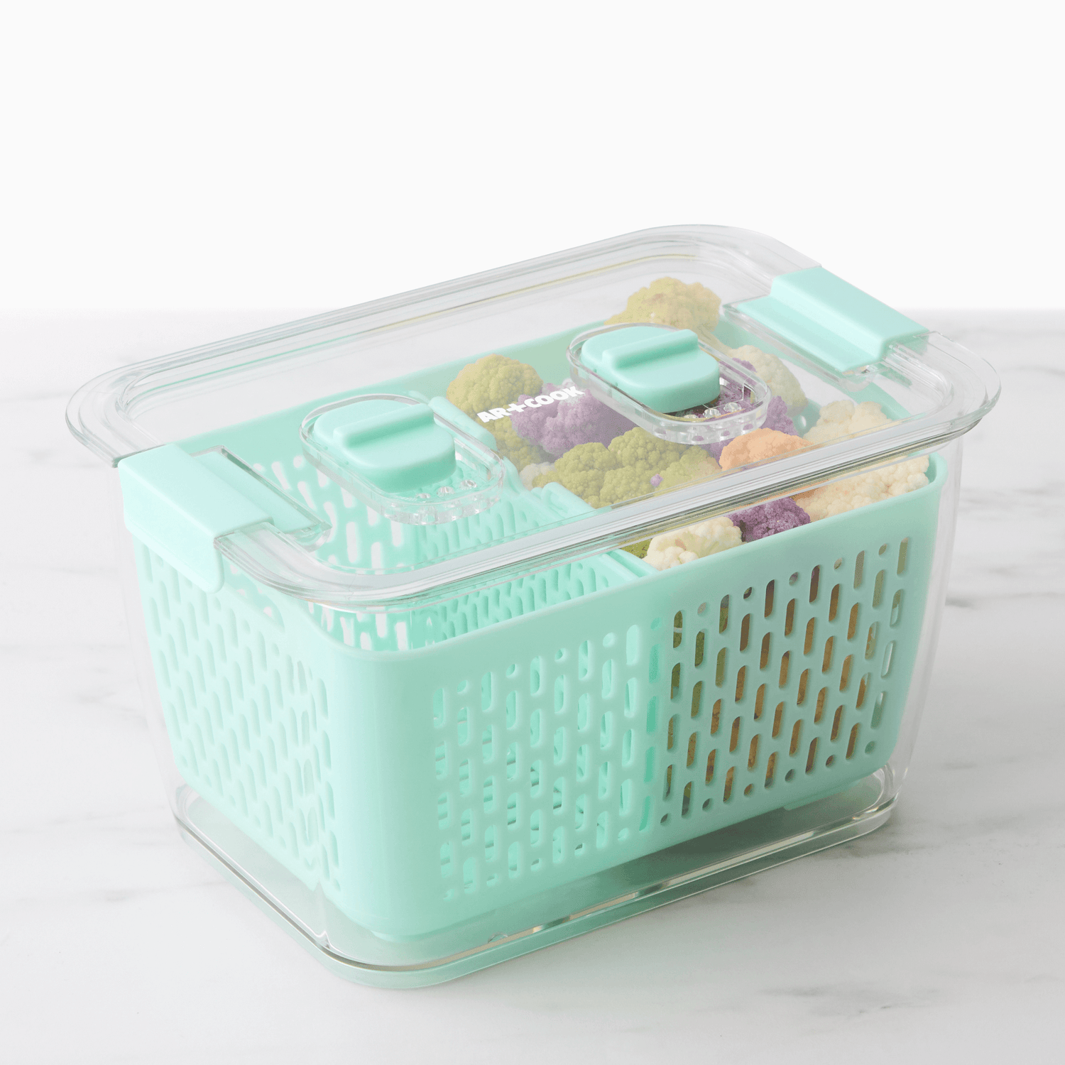 Sliced Cheese Container box For Fridge With Flip Lid-Clear Storage Box