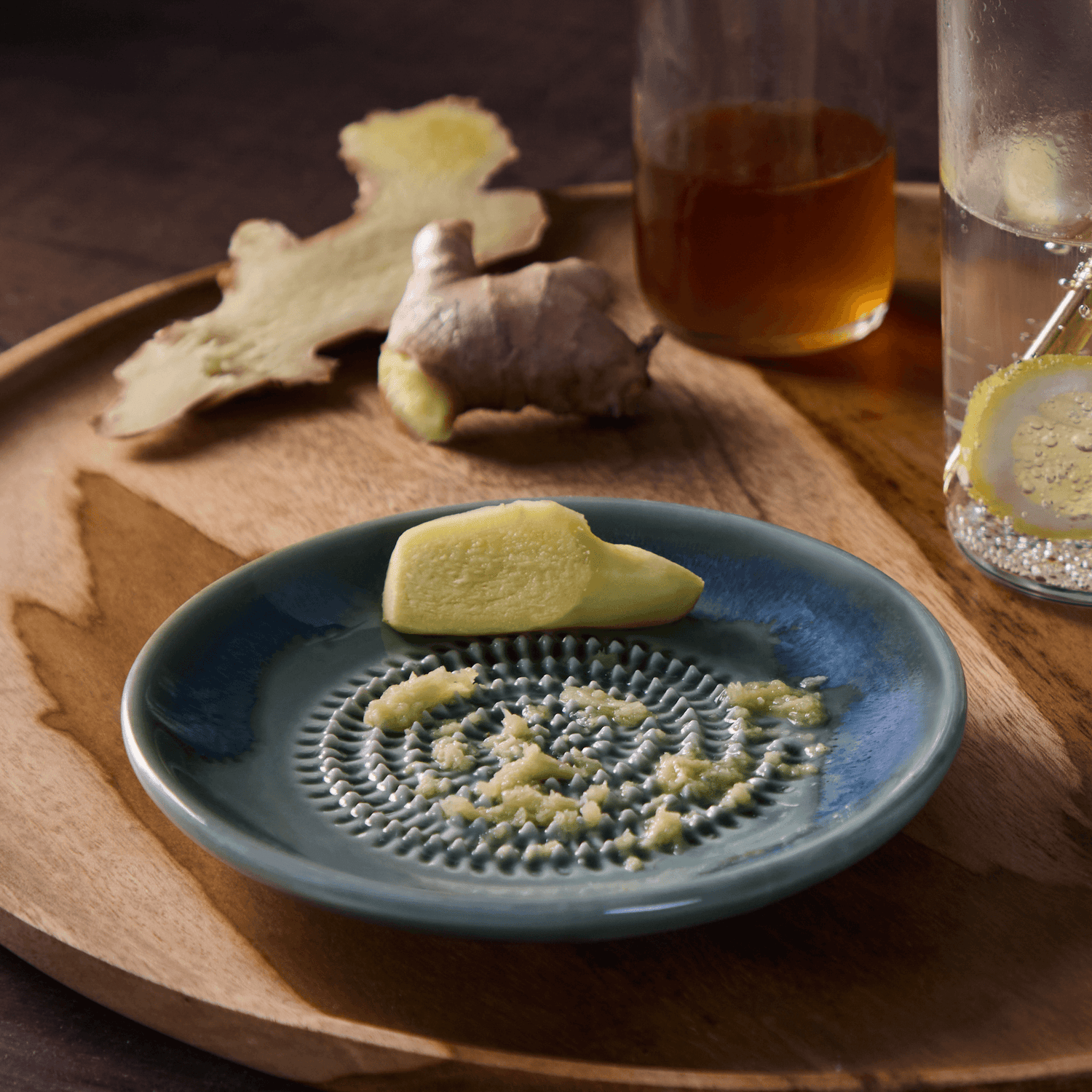 Ceramic Garlic & Ginger Press Plate Grinder Dish, 1 - Kroger