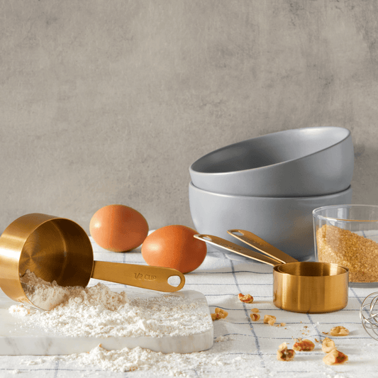 Gold Brush Measuring Cups