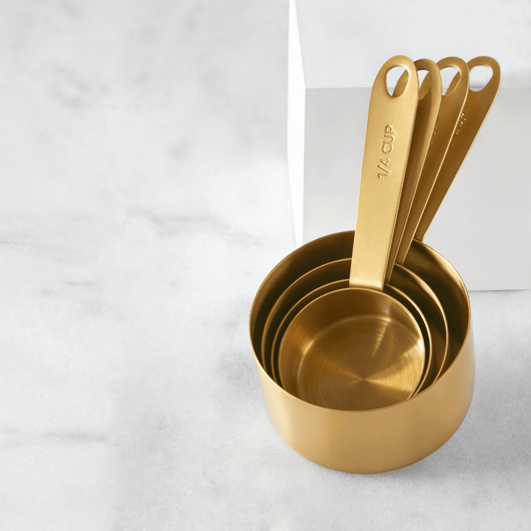 Gold Brush Measuring Cups