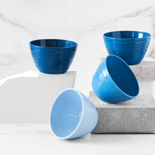 Ombre Plastic Prep Bowls (4 Piece Set)