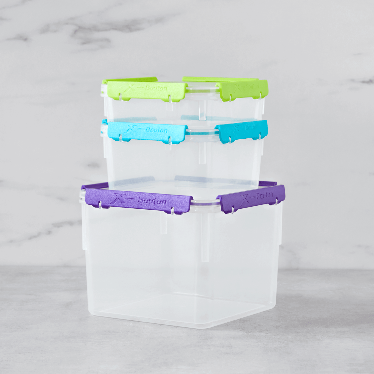 Honey Can Do Rectangular Cake Storage Carrier with Snap-Locking Lids 