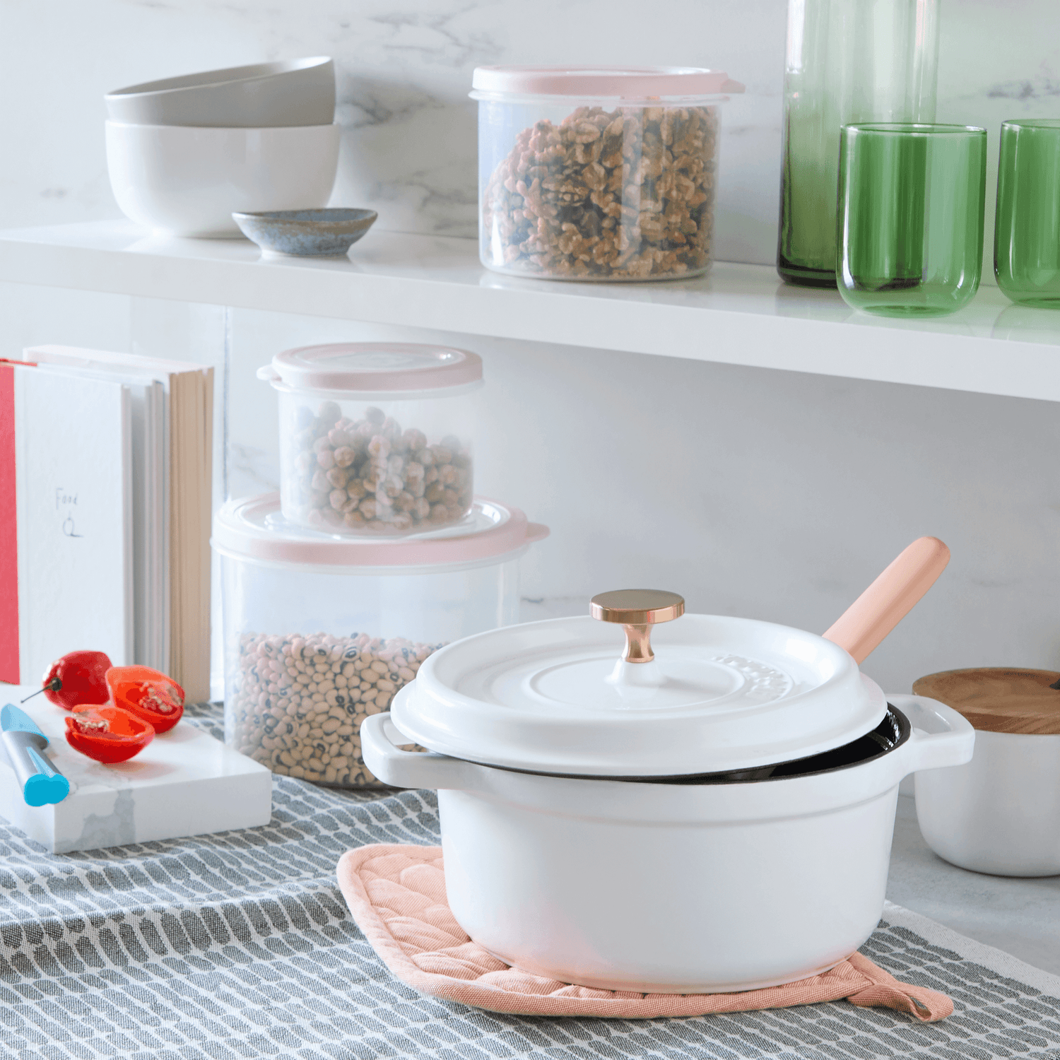  Tupperware Round Container 12 Light Grey Seal : Home & Kitchen