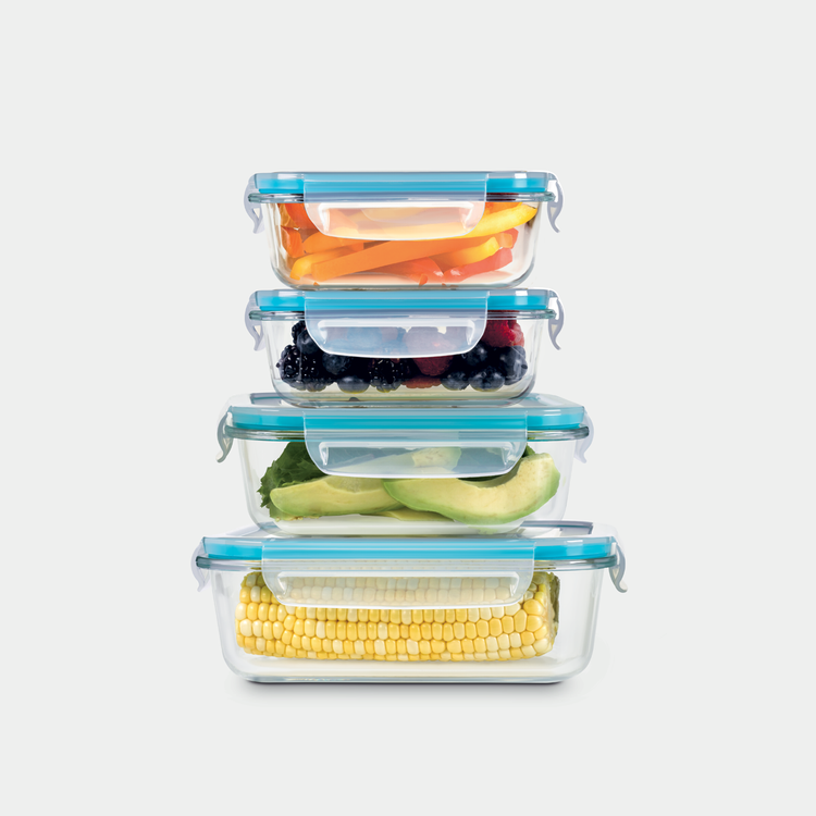 Glass and Plastic Storage Containers ( 30 Piece Set )