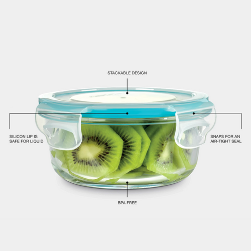 5 PCS Large Fruit Containers for Fridge - Leakproof Food Storage Containers  with Removable Colander - Dishwasher & microwave safe Produce Containers